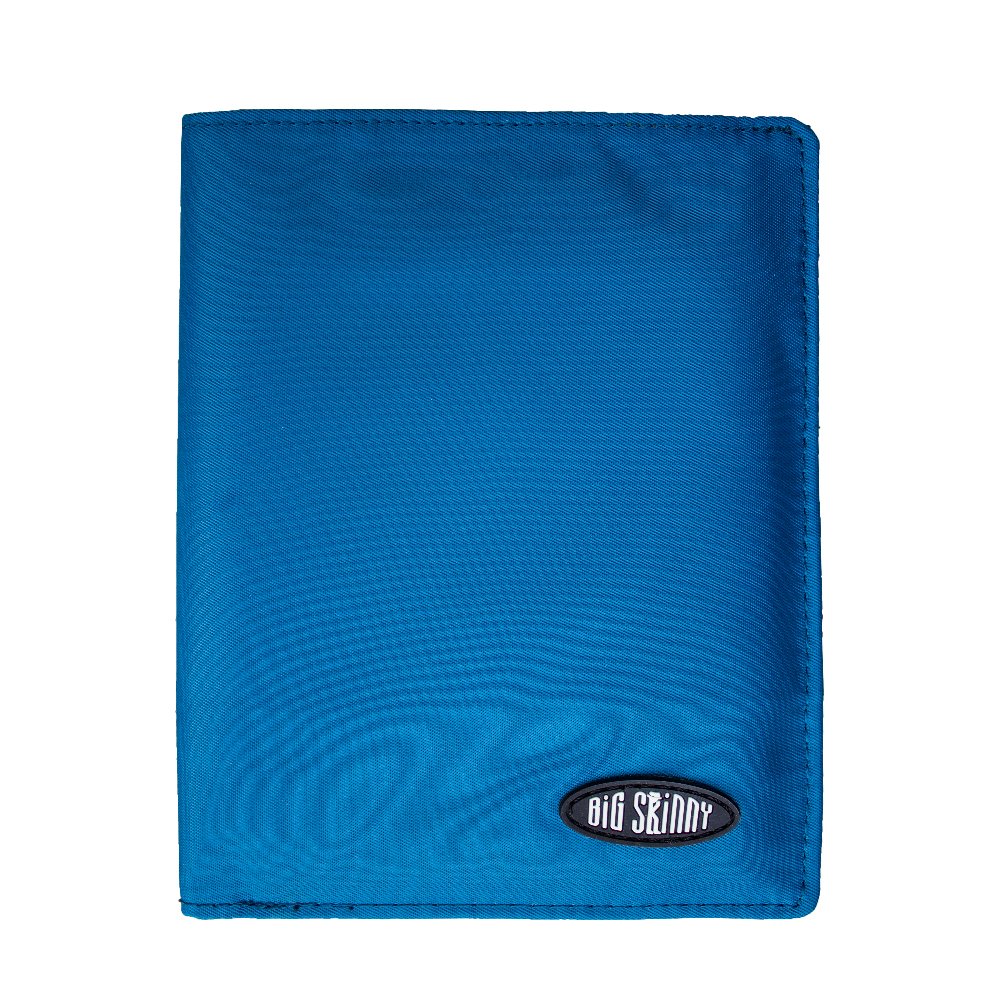 Big Skinny RFID-Blockierendes Traveler Slim Wallet für bis zu 20 Karten und 4 Pässe Ozeanblau, Ozean