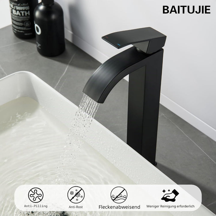 Wasserhahn Bad Hoch Schwarz, Waschtischarmatur Hoch Waschtischarmatur Bad Schwarz Armatur Waschbecke