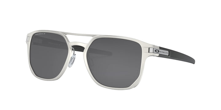Oakley Herren Latch Alpha OO4128 Sonnenbrille 53 Grau (Matte Silver), 53 Grau (Matte Silver)
