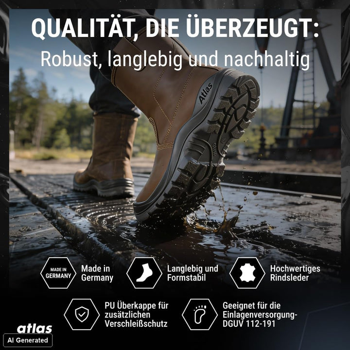 Atlas Sicherheitsstiefel AB 825 XP, schwarz, 45.0