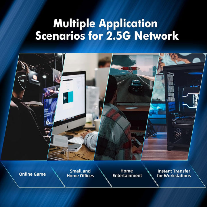 MokerLink 8 Port 2.5G Ethernet Switch mit 10G SFP, 8 x 2.5G Base-T Ports kompatibel mit 10/100/1000M