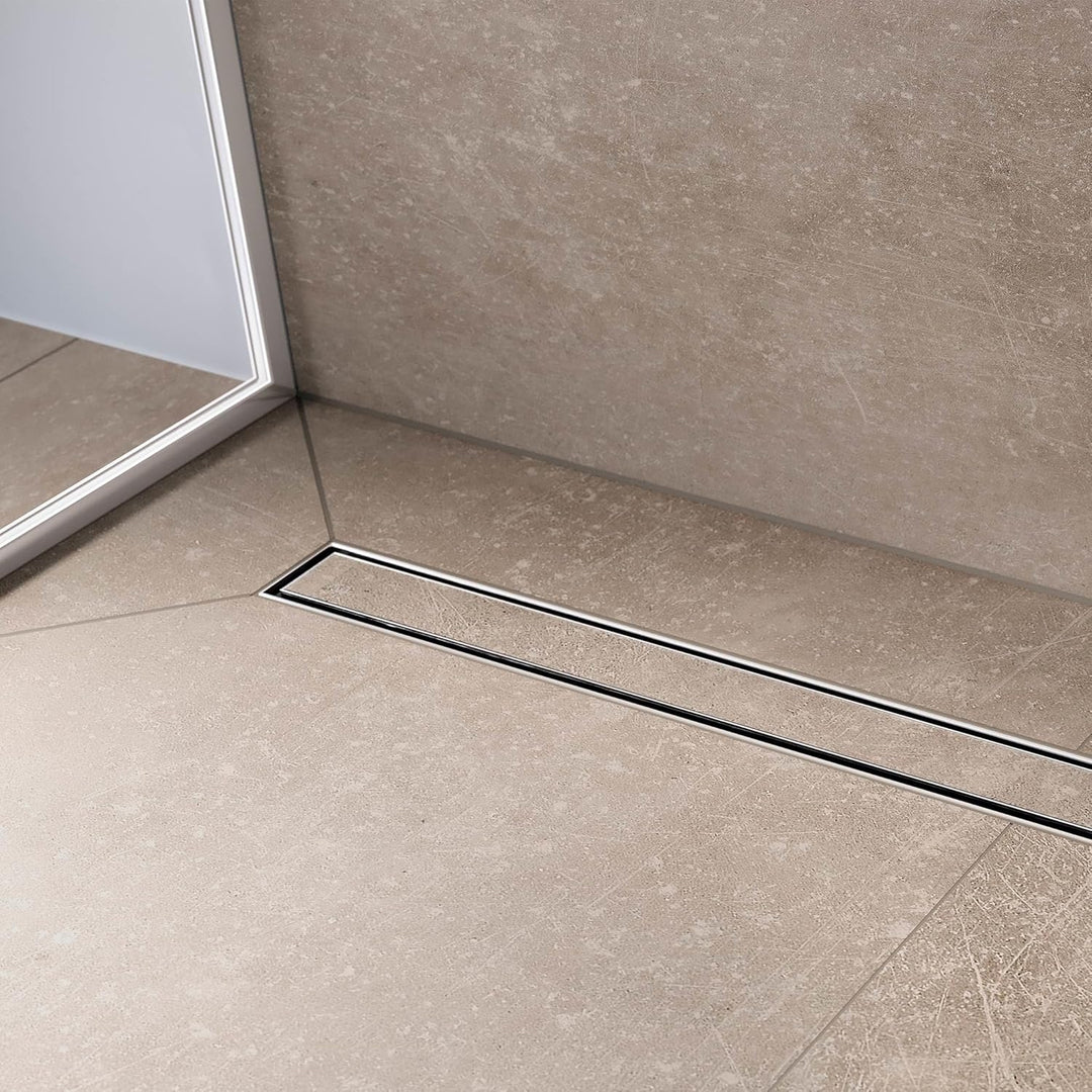 hansgrohe 56183000 RainDrain Compact Duschrinne 1000 befliesbar für Standardinstallation Komplettset
