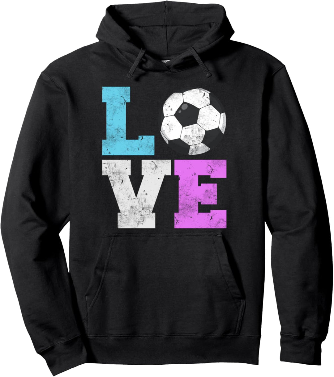Girls Love Soccer Best Birthday Gift Game of Soccer Lover Pullover Hoodie