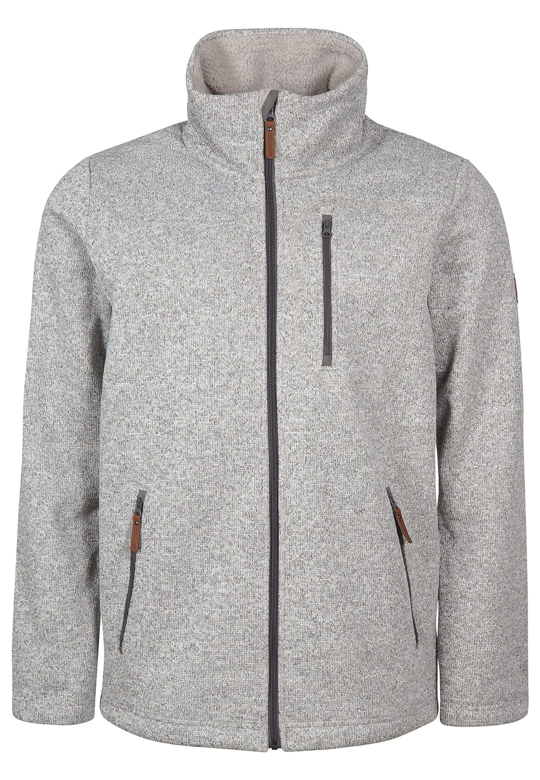 ELKLINE Herren Strickfleecejacke Fat Chance 1013043 S khaki-khaki, S khaki-khaki