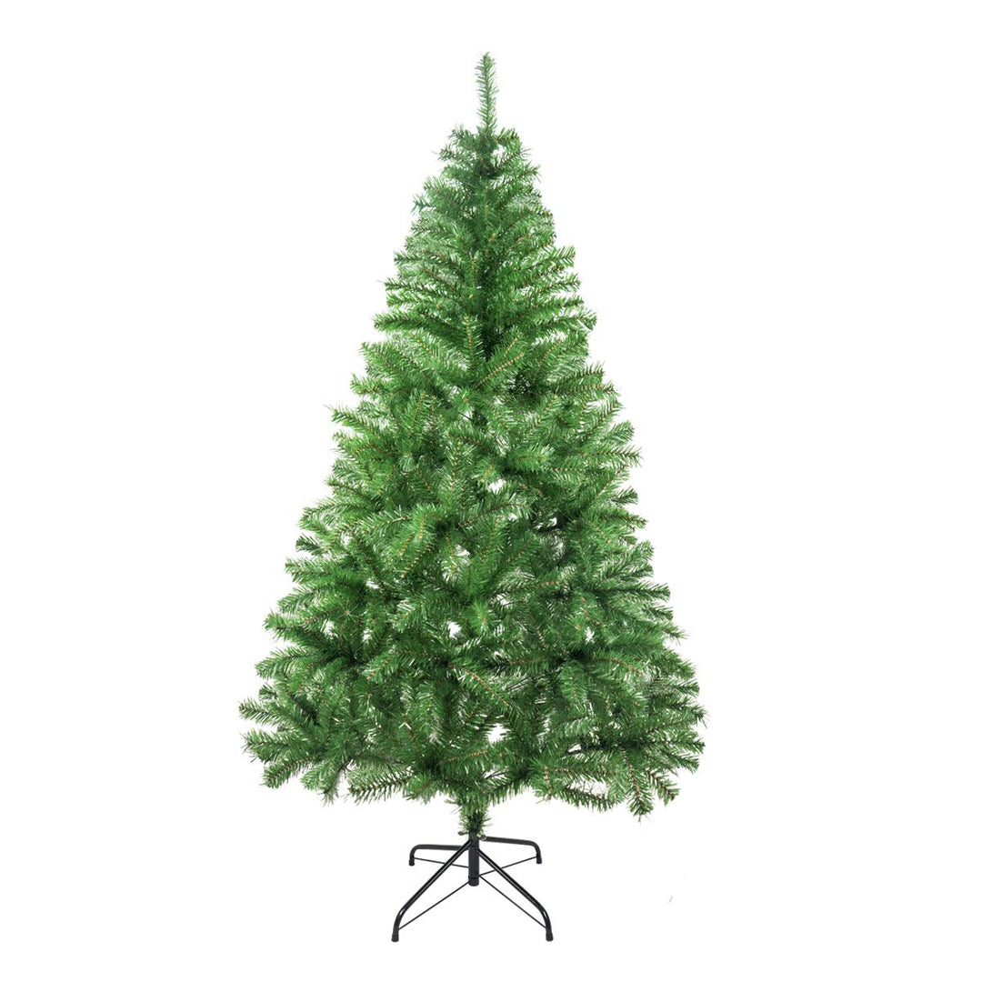 SOLAGUA NAVIDAD Künstlicher Weihnachtsbaum, Lametta-Blatt-Tanne 120–210cm Bäume mit Metallunterstütz