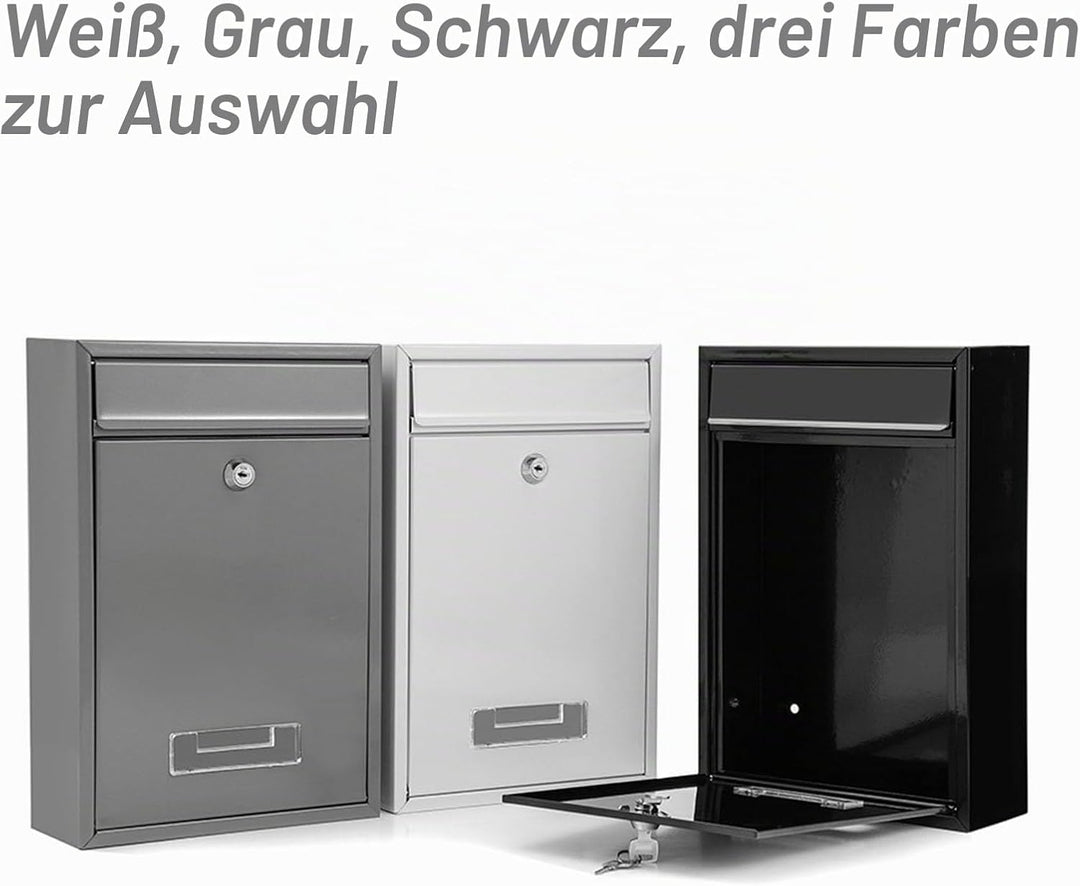 Wandbriefkasten, Briefkasten für aussen, wasserdichter Wandpostkasten für Briefe Stilvolle sichere P