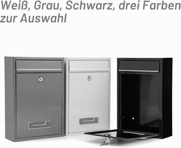 Wandbriefkasten, Briefkasten für aussen, wasserdichter Wandpostkasten für Briefe Stilvolle sichere P