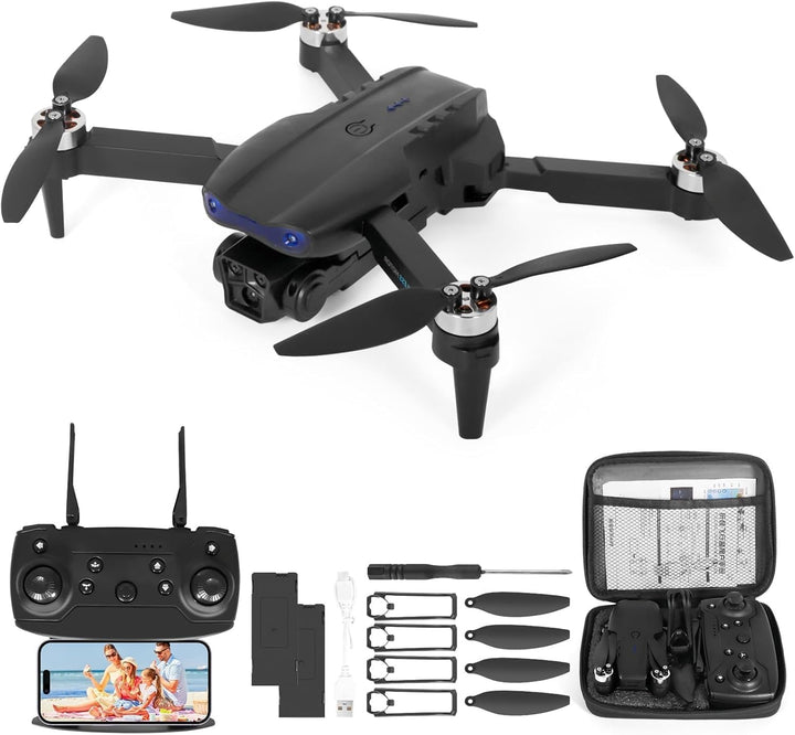 Drohne mit Kamera 1080P HD für Kinder, WiFi FPV Drone für Anfänger, RC Quadcopter mit 2 Akku, Schwer
