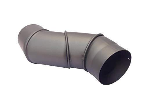 Rauchrohr Ø150mm Multibogen verstellbar 0-135° mit Tür gussgrau Multibogen 0-135° mit Tür Gussgrau,