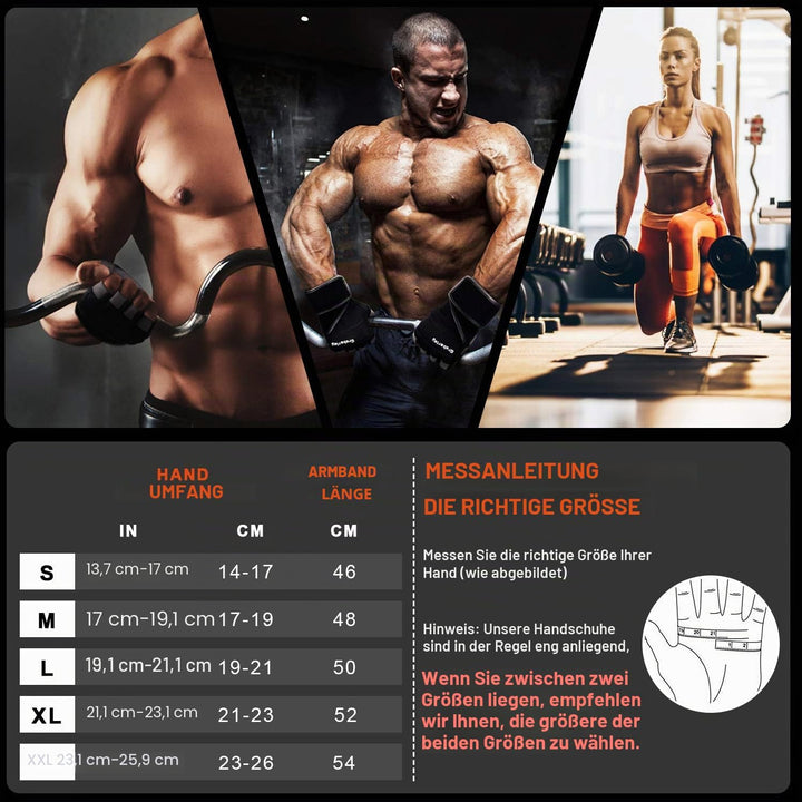 Grebarley Fitness Handschuhe,Trainingshandschuhe für Damen und Herren - Fitness Handschuhe für Kraft