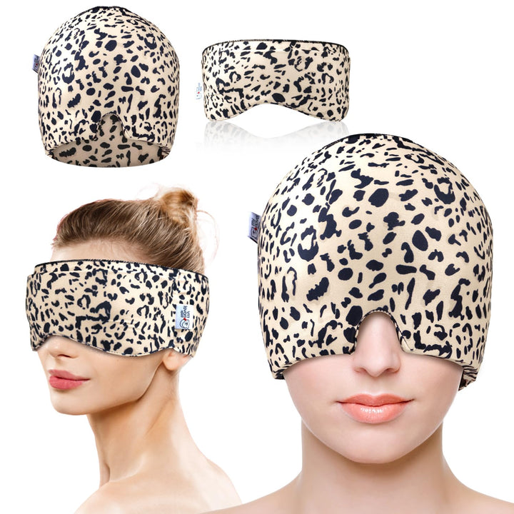 my novel things 2 Stück Migräne Maske und Augenmaske Kühlend, Migräne Kühlmaske, Migraine Relief Cap