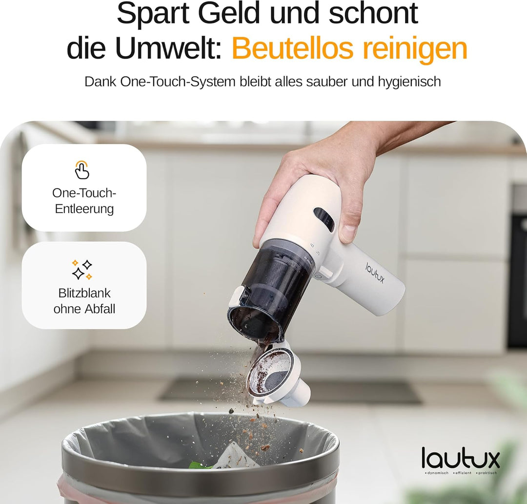 Turbotastic Pro 2 Handstaubsauger – 120W, 18.000Pa, bis 60 Min Laufzeit, HEPA-Filter, LED-Display, 4