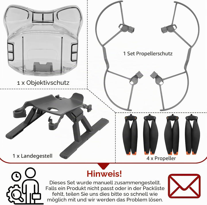 Mini 5 Pro Propellers Schutz – mit Propellerschutz Landegestell Beinen Gimbal Schutzabdeckung Kamera