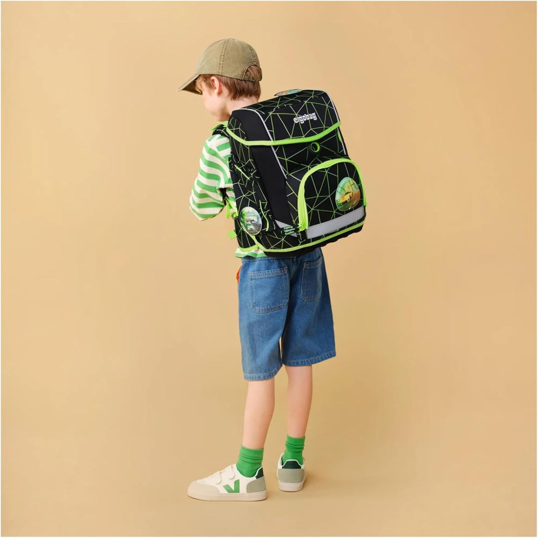 ergobag cubo Set ergonomischer Schulranzen, Vorgänger-Kollektion, klassisch 5-teilig 1. Klasse Grund