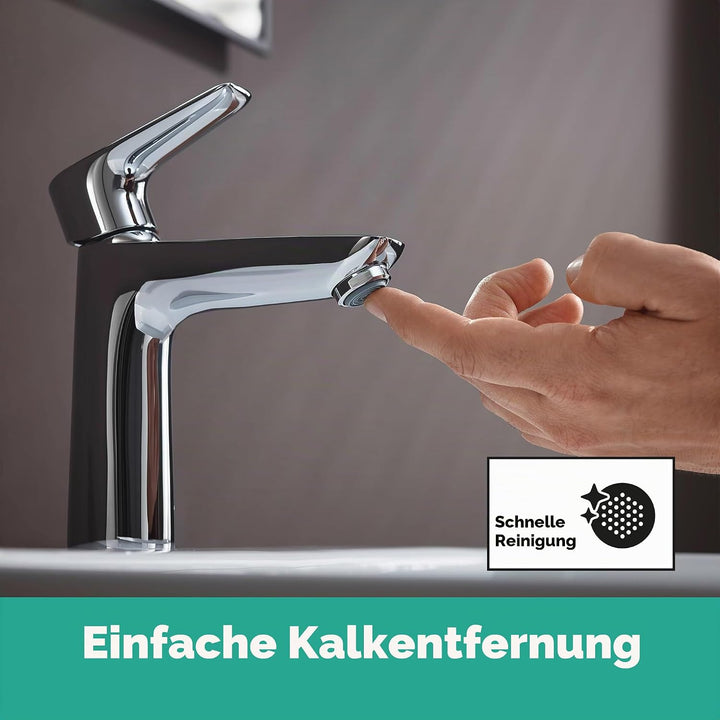 hansgrohe Soft Jet Luftsprudler Comfort M24, Universal-Wassersprudler wassersparend, 2er Set, Silber