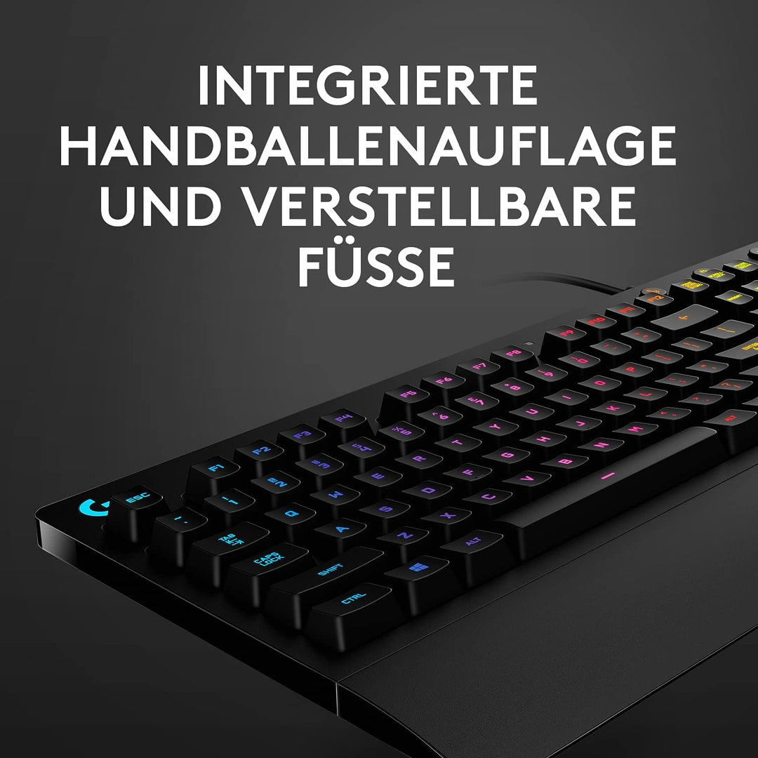 Logitech G213 Prodigy Gaming-Tastatur, RGB-Beleuchtung, Programmierbare G-Tasten, Multi-Media Bedien