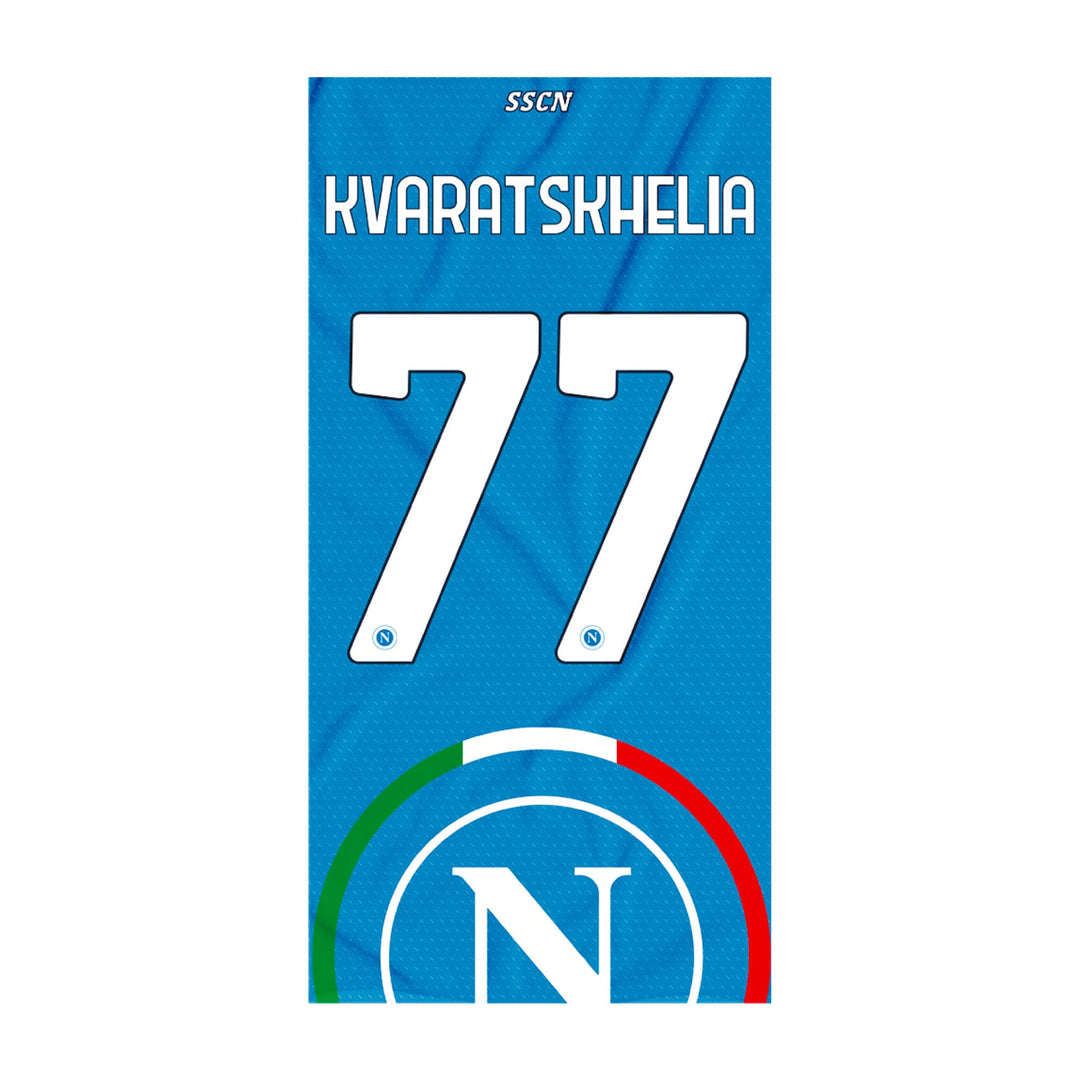 SSC Napoli Unisex – Erwachsene Strandtuch Kvara, hellblau, TU