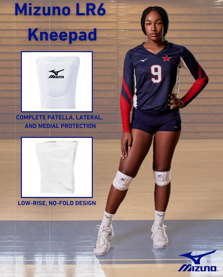 Mizuno LR6 Volleyball-Knieschoner L Schwarz, L Schwarz