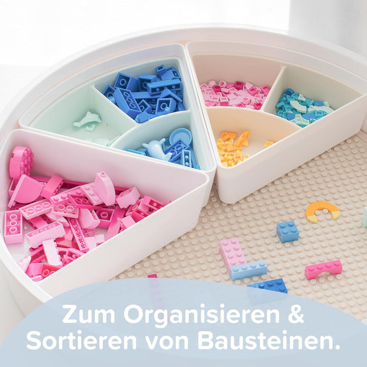 IInspire My Play – 3 x Sortier- und Ordnungsfächer aus Silikon – Kompatibel mit Sensory PlayTray – Z