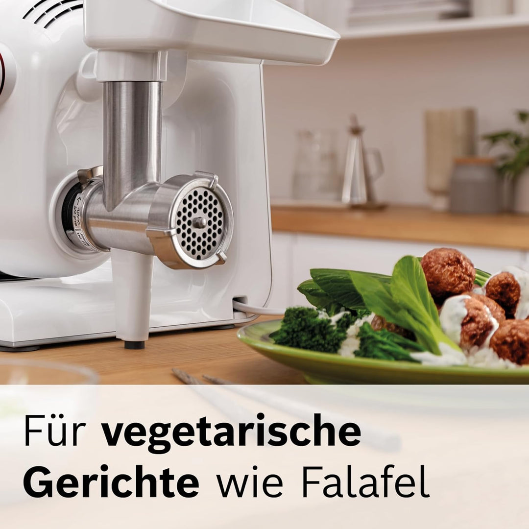 Bosch Lochscheiben MUZ45LS, für Fleischwolf, 2 Scheiben: 3mm, 6mm, Edelstahl, spülmaschinengeeignet,