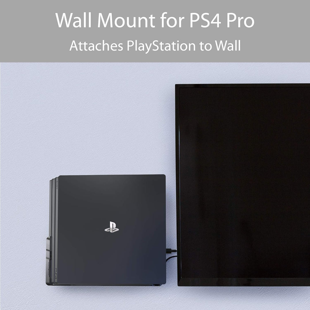 TotalMount 2524 Wandhalterung für Sony PlayStation 4 Pro Konsole mit Hitze Management und Sicherheit