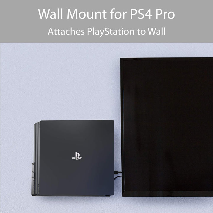 TotalMount 2524 Wandhalterung für Sony PlayStation 4 Pro Konsole mit Hitze Management und Sicherheit