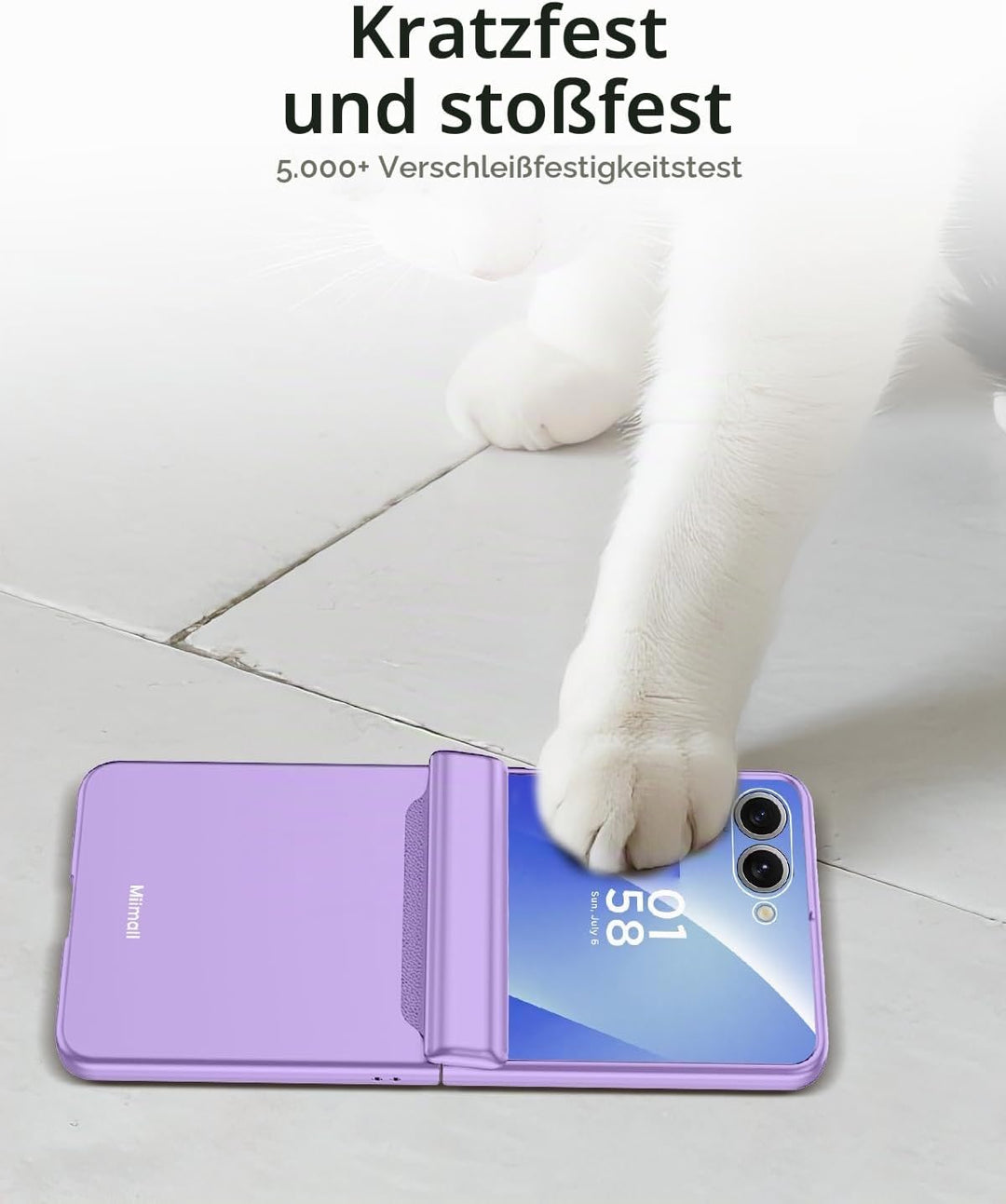 Miimall Kompatibel mit Samsung Galaxy Z Flip 7 Hülle mit Scharnierschutz Magnetischer [Externer Bild