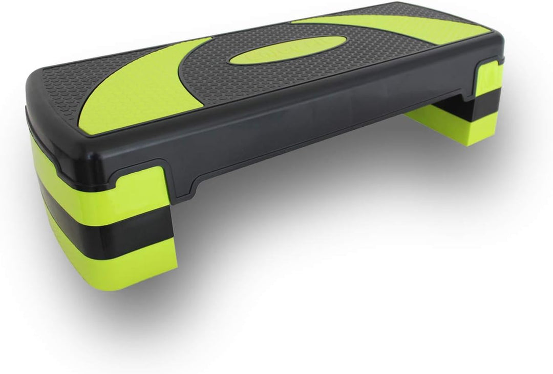EnjoyFit Aerobic Steppbrett XL Premium Extra Gross Inkl. 3-Fach Höhenverstellbarer Stepper, 78 x 30