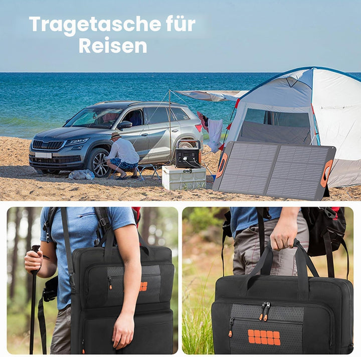 Tragetasche kompatibel mit Jackery SolarSaga 100W 200W 200W Bifacial Portable Solar Panel, Reise-Auf