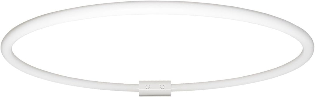 Ekershop ALU RINGSTANGE Weiss RUND Ø 80 cm DUSCHVORHANGSTANGE WINKELSTANGE FÜR