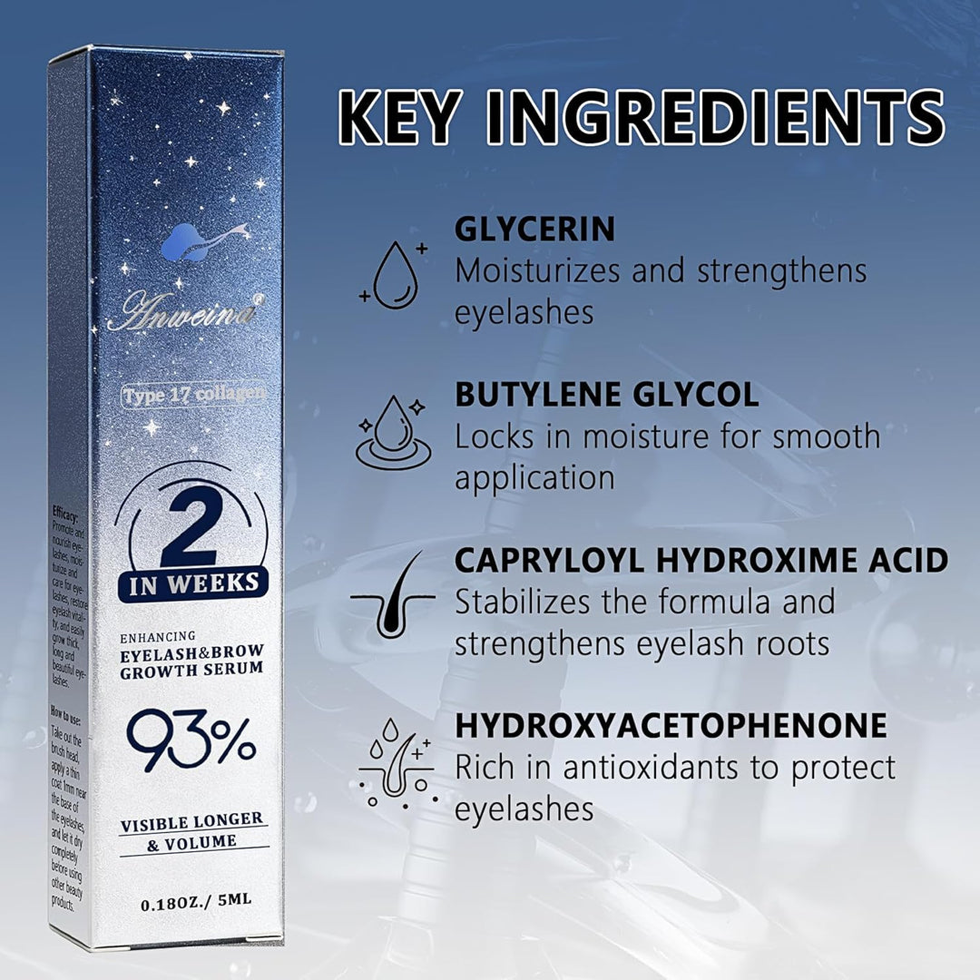 Wimpernserum Ohne Hormone, Wimpernwachstumsserum, Lash Serum Augenbrauenverstärker, Wimpernserum für