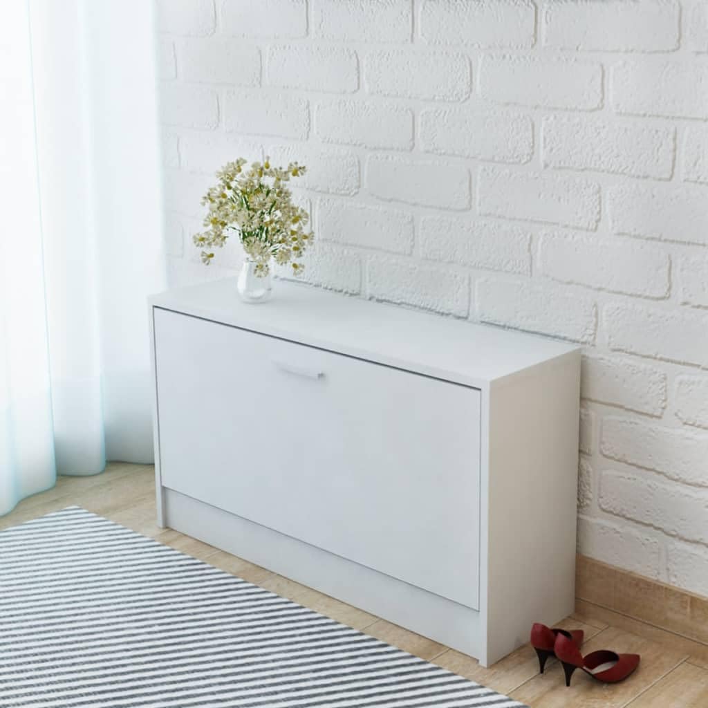 vidaXL Schuhbank Weiss 80x24x45 cm