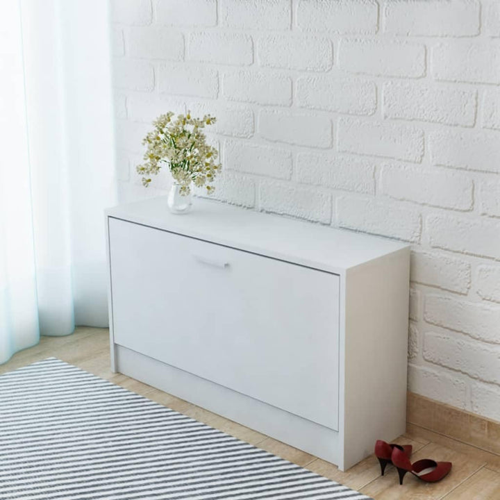vidaXL Schuhbank Weiss 80x24x45 cm