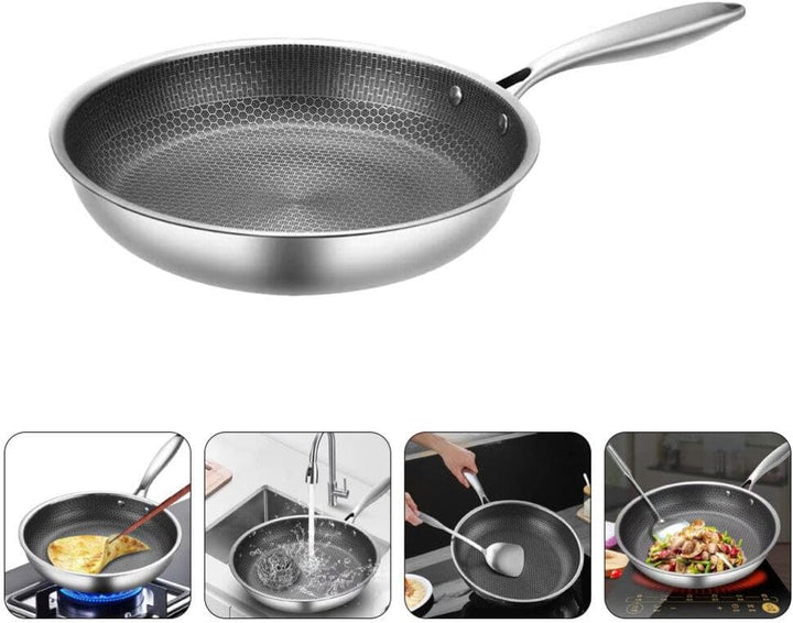 BESTonZON Pfanne Für Kinder Antihaftbeschichtete Bratpfanne Antihaftbeschichtete Granit-Bratpfanne E