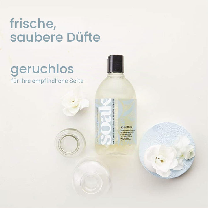 SOAK - Feinwaschmittel, Modern Laundry Care, Umweltfreundlich, 375ml Scentless Ohne Duftstoffe 6.35
