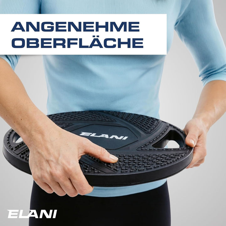 ELANI Rutschfestes Premium Balance-Board, Robustes Wackelbrett für Physiotherapie zur Stärkung der B