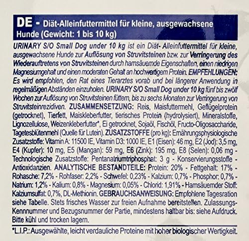 Royal Canin Vet Diet Urinary S/O small Dog 8 kg 8 kg (1er Pack), 8 kg (1er Pack)