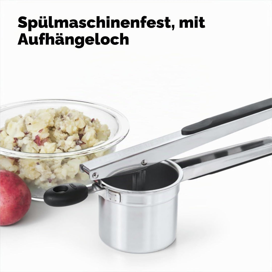 OXO Good Grips Kartoffelpresse Edelstahl Einzeln, Edelstahl Einzeln