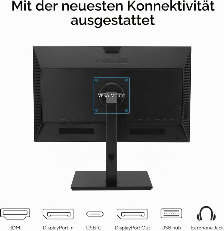 ASUS Business BE24ECSBT - 24 Zoll Full HD Monitor - 16:9 IPS Panel, 1920x1080-10-Punkt Multi-Touch,