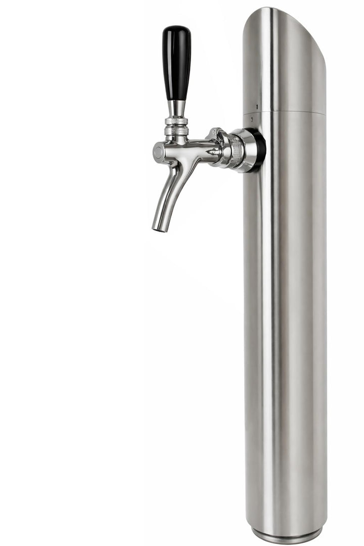 Gastrobedarf Westerbarkey Schanksäule Tower aus Edelstahl matt für 1 Leitung (ohne Schankhahn)