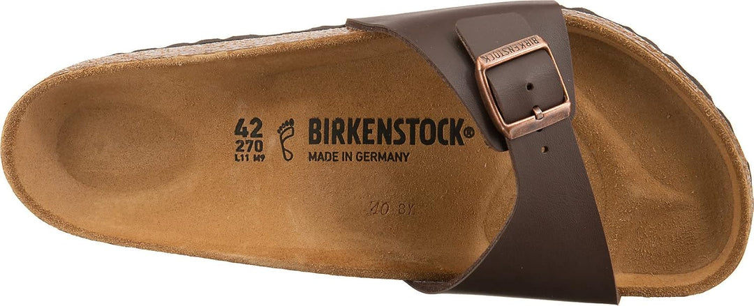 Birkenstock Madrid 40623, Unisex - Erwachsene Clogs & Pantoletten aus Birko-Flor 41 EU Braun Brun Fo