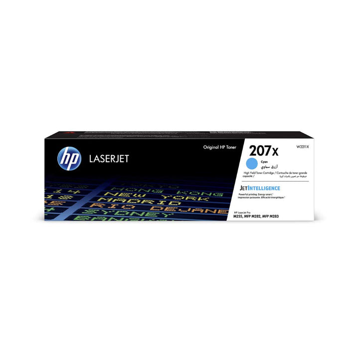 HP 207X (W2211X) Cyan Original Toner mit hoher Reichweite für HP Color LaserJet Pro M283 / M282 / M2
