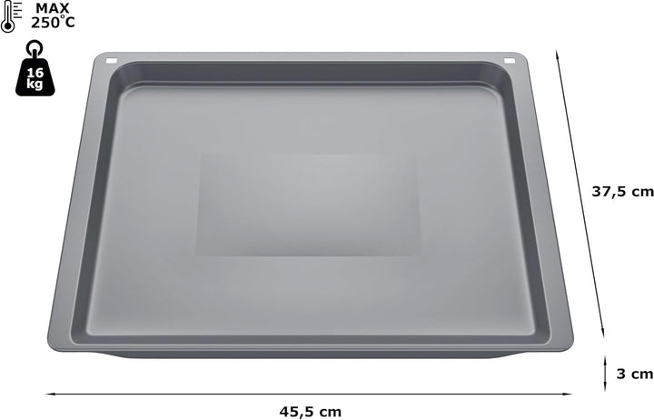 Neff Z11AB15A0 Backblech Backofen-Kochfeld-Kombination, 45.5 x 3 x 37.5 cm Single, Single