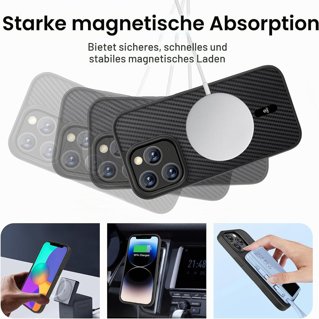ONES Magnetisch für iPhone 11 Pro Max Ultradünne Hülle, Kompatibel mit MagSafe, Fallschutz in Militä