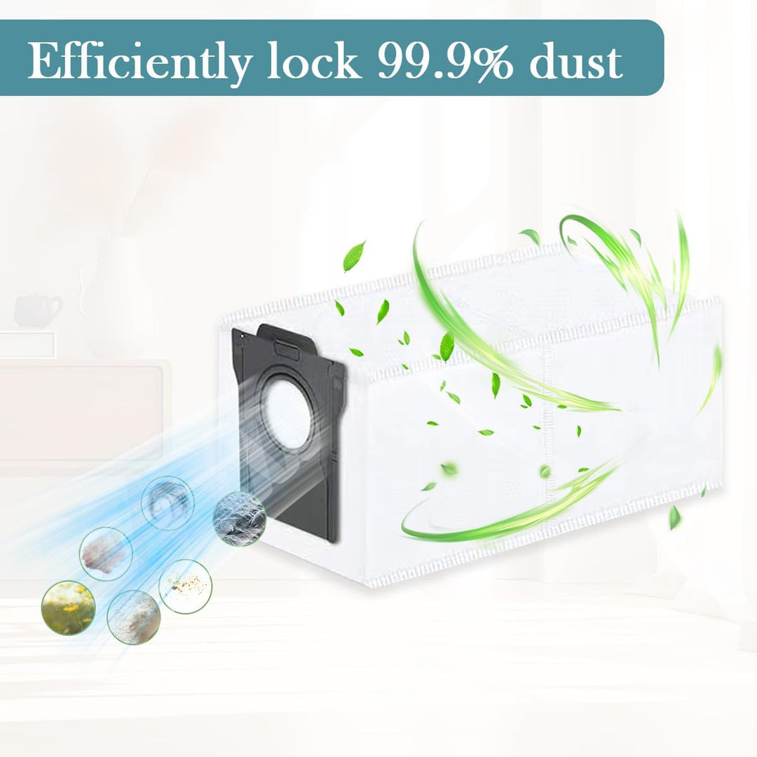 SpeHiate 10 Stück Staubbeutel für Dreame L10s Pro Ultra Heat/ X40 Ultra/ X30 Ultra Complete Roboter