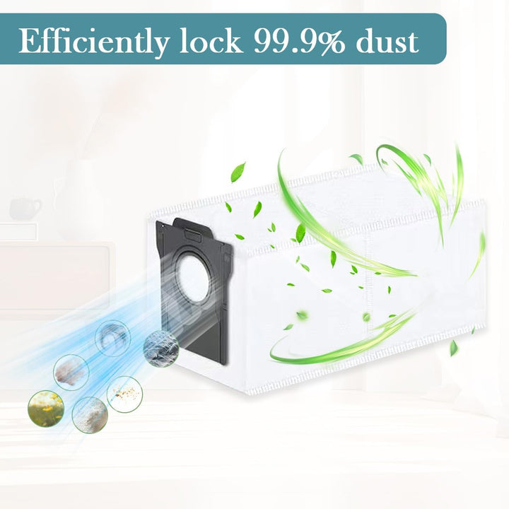 SpeHiate 10 Stück Staubbeutel für Dreame L10s Pro Ultra Heat/ X40 Ultra/ X30 Ultra Complete Roboter