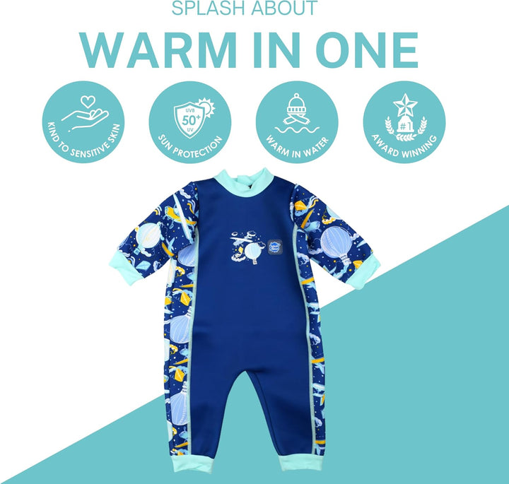 Splash About Baby Ganzkörper Schwimmanzug 0-3 Monate Up & The Air, 0-3 Monate Up & The Air