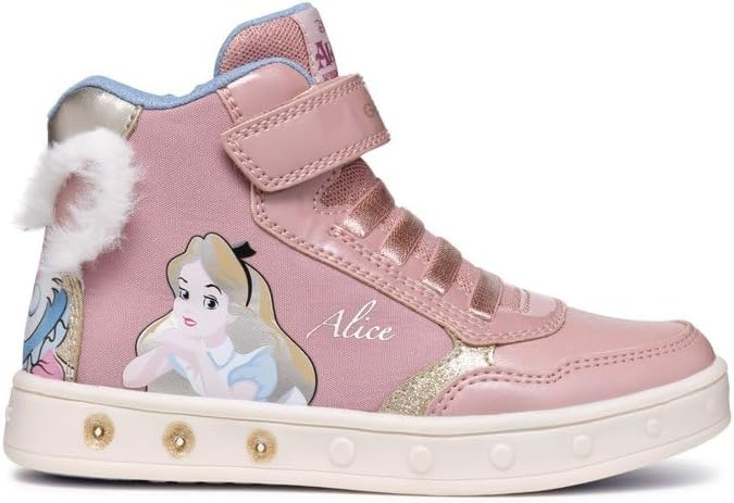 Geox Mädchen J Skylin Girl GSneaker 26 EU Lt Rose Platinum, 26 EU Lt Rose Platinum