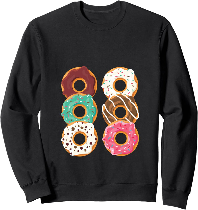 Donut Six Pack - Funny Sports Pun Graphic Sweatshirt