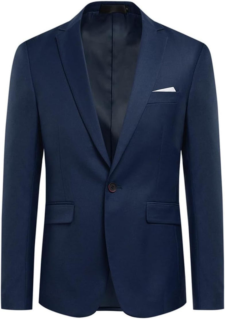 Allthemen Sakko Herren Slim Fit EIN Knopf Anzugjacke Herren Blazer für Business Hochzeit Freizeit XS
